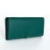 Women's wallet on magnets, green color