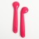Set of children's spots for feeding, 2 pcs., Pink color