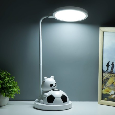Table lamp "Bear with the ball" LED black and white 14x15x48 cm Risalux-4