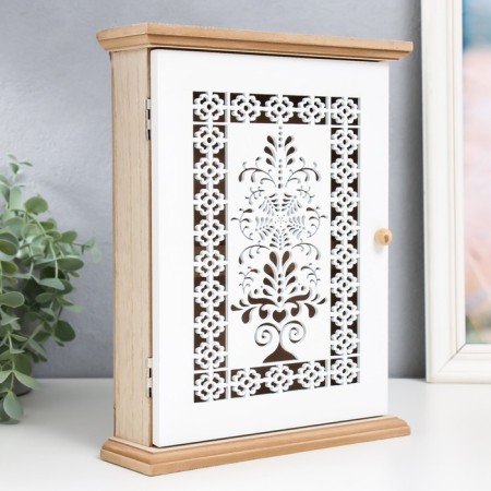 Keywater tree 6 hooks "Plant pattern" 21x6.9x26.5 cm-1