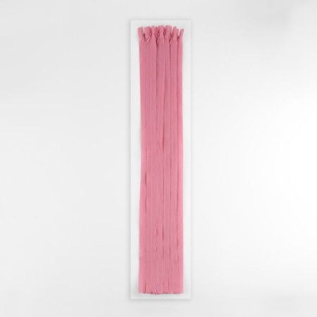 Lightning secret, No. 3, non -income, locking machine, 60 cm, dusty rose color-2