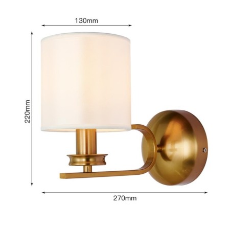Venustus wall lamp 130 mm, 270 mm, E14-2