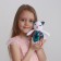 Soft toy "Lizzi cat" with sequins, 6 cm x 23 cm x 16 cm