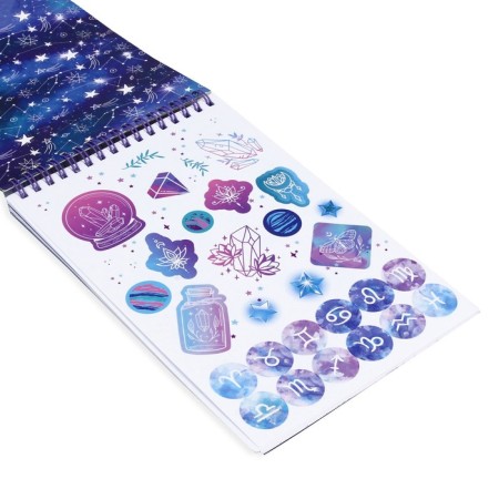 Notepad for the creativity of Neo Stars with stickers and translated tattoos "Mercury"-3