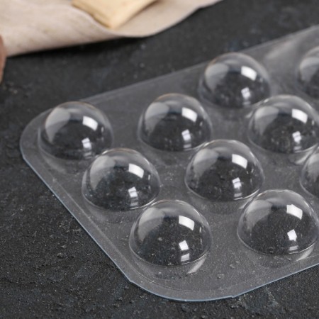 Form for chocolate and sweets Plastic “Sphere sweets”, 30 mm, color transparent color-5