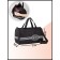 Sports bag with lightning, long belt, black color
