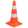 The cone is road, soft, 520 mm, two reflective stripes, Airline