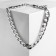 The necklace "Golden chain" is flat, the color is silver, 45 cm