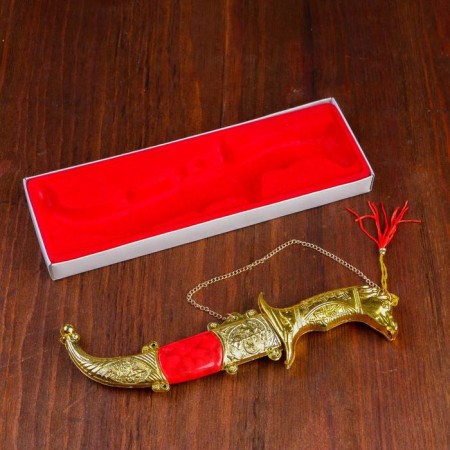 Souvenir knife, 19 cm, horse -shaped handle, mix-4