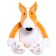 Soft toy "dog", 25 cm, light red color