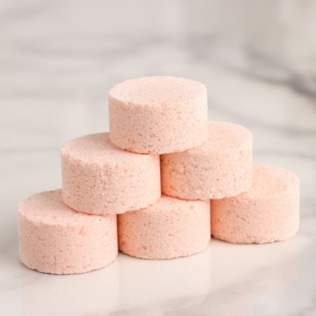 A set of bath bombs 6 pcs "Juicy raspberry" for 25 g-1