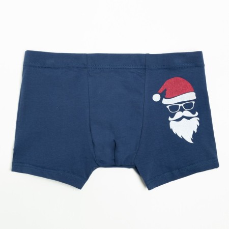 Panties men's boxers "Santa Claus", the color is gray-blue, size 56 (4xl)