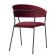 Stefany chair, 515 × 600 × 785 mm, velor, wine color