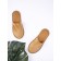 Women's slippers Amaro Home, size 39-41, sandy color