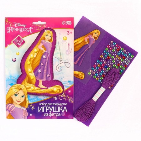 Набор для создания игрушки из фетра "Рапунцель", Принцессы-1