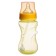 A bottle for feeding, a wide throat, medium flow, 300 ml., Yellow color, +3 months