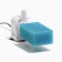 Rectangular sponge for filter No. 2, coarse, 6 x 4 x 11 cm, blue