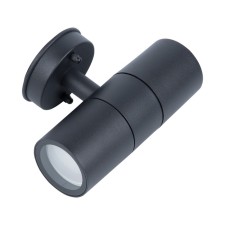 Street lamp Uniel, 70 watts, GU10, IP65, 76.5x161x110 mm, black color black
