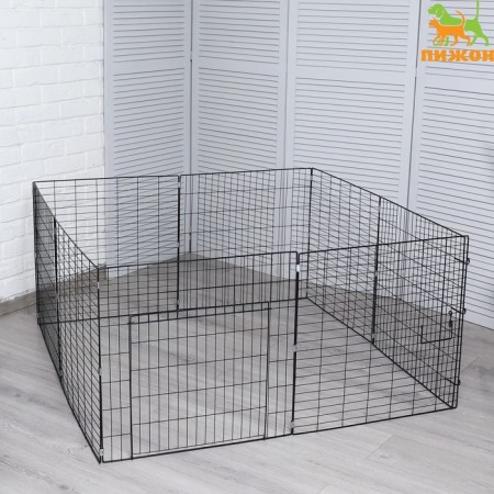 Animal aviary "Pigzon" 8 sections on clips 60 x 60 cm, Sh.p. 37-40 mm, folding, black