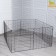 Animal aviary "Pigzon" 8 sections on clips 60 x 60 cm, Sh.p. 37-40 mm, folding, black