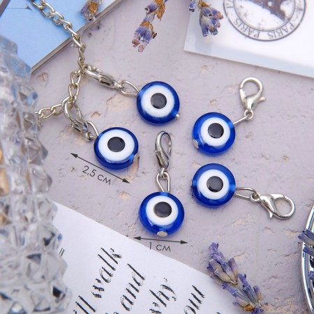 Charm "amulet" Eye, color blue pattern mix