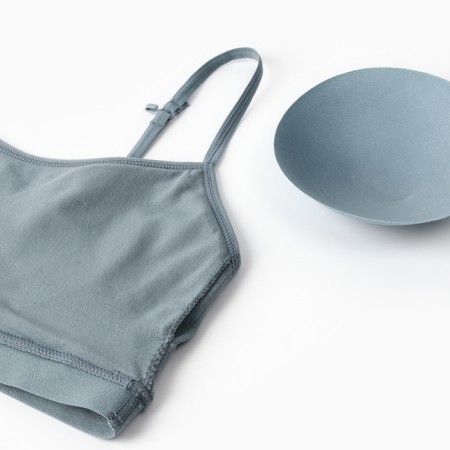 Feminine busting, gray-green color, size 46 (m)-8