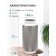 Decorative vase "Contrast", 14 × 14 × 30 cm, white color with silver