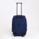 Road bag on wheels, a lightning department, with an increase, an outer pocket, blue color