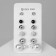 Classes 6 pairs "Shar" contour, black and white color in silver