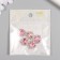 Decor for creativity Metal "Medalon Heart in Rhouses" Pink 1.8x1.7 cm