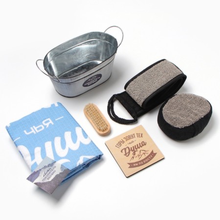 Gift set "Mountains call" a towel and ACSS (5 items)-2