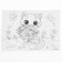 Application with rhinestones for children "Puppy with a kitten", A6, a set for creativity