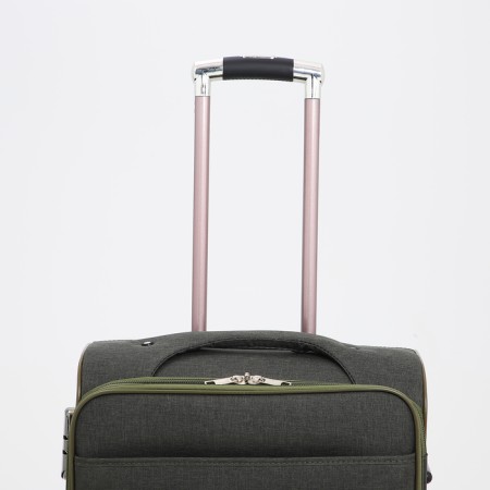 Middle suitcase 24 ", lightning department, code castle, 3 wheels, 2 outer pockets, khaki color-5