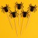 Spider skewers, set of 5 pcs.