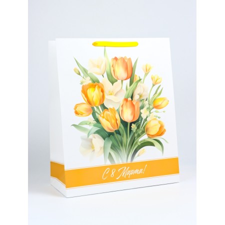 Package Gift Laminated Vertical Tulips, XL 40 × 49 × 19 cm-1