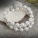 Bracelet Pearl "Spring" Strazinki, ball No. 6, white color in silver, l = 6 cm