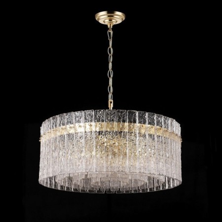 Crystal chandelier Gerhort G22037/12GD+CL, 12x40W, E14, 90x60x60 cm, gold color-1