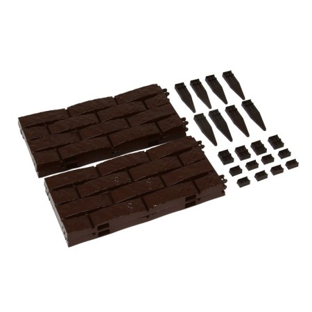 Plastic bed, 4 sections, 45 × 45 × 20 cm, chocolate-3