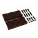 Plastic bed, 4 sections, 45 × 45 × 20 cm, chocolate