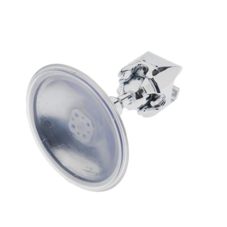 Holder for the shower watering can Zein Z72, on vacuum suction cup, plastic, chrome-9