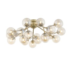 Ceiling Ceiling ST LUCE. SL438.202.20. Pallere. 20x5 W, G9, 4000K, 4560 LM, 75x75x30 cm, golden color