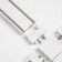 Connector ultra-shaped T-shaped white 4.6x3.6x0.6 cm