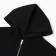Women's sweatshirt is laid down, the color is black, size 48