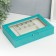 Casket leatherette for jewelry "Hamptons" Blue 5.5x27x18 cm