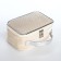 Lightning cosmetic bag, beige color