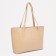Zipper bag with lightning, beige color