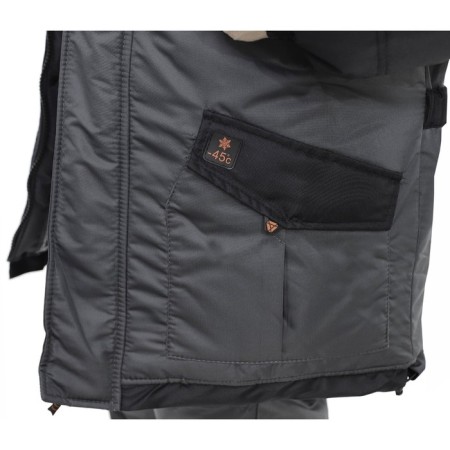 Costume "Winter Hill", Taslan, size 54, gray/black color-9