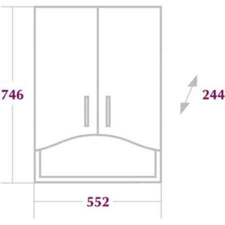 ONIKA ONIKA cabinet arch 55, two -door-1