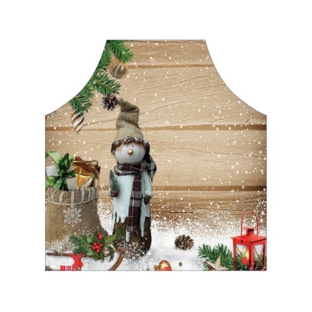 Apron of a kitchen with a photocrint "Charming Snowman", adjustable, size OS-2