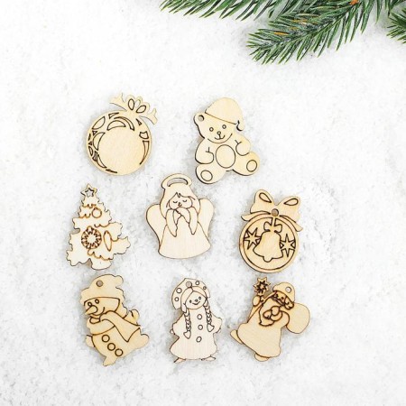 A set of blanks in the box "Christmas tree decorations" 24 elements-2